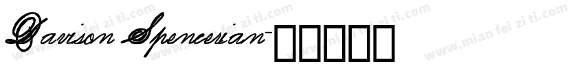 Davison Spencerian字体转换